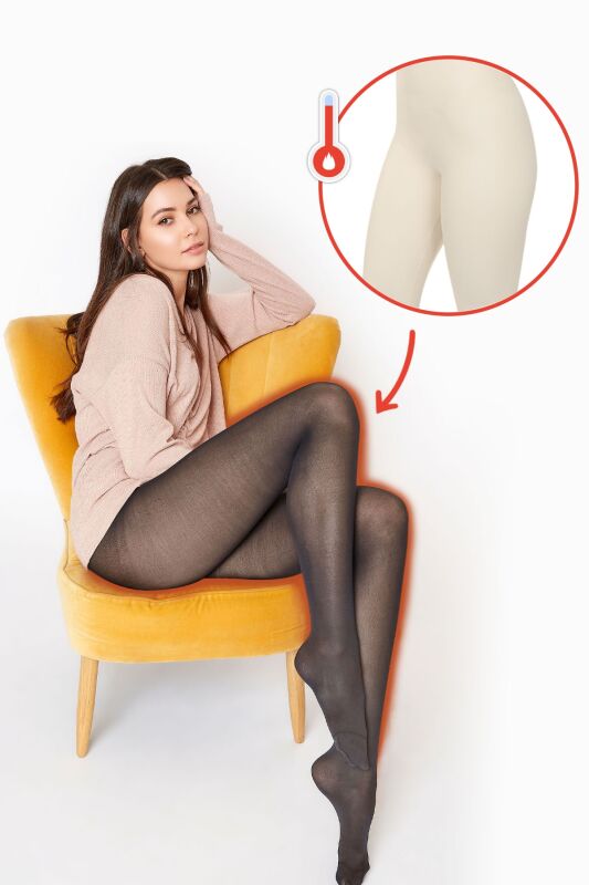 Korsett-Leggings mit Unterstrumpf - 2