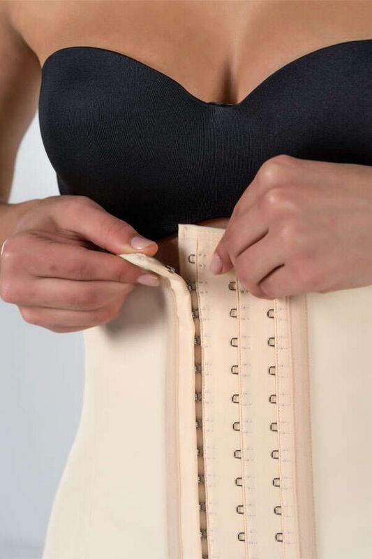 Latex Waist Trainer Beige - 7