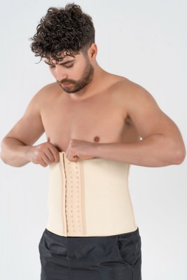 Latex Waist Trainer Man Beige - 4