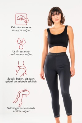 Neoprene Sweat Sauna Leggings - 3