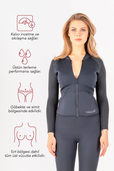 Neoprene Sweat Sauna Jacket Woman - 3