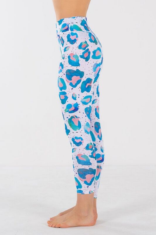 Polymer Leggings mit Leopardenmuster - 5