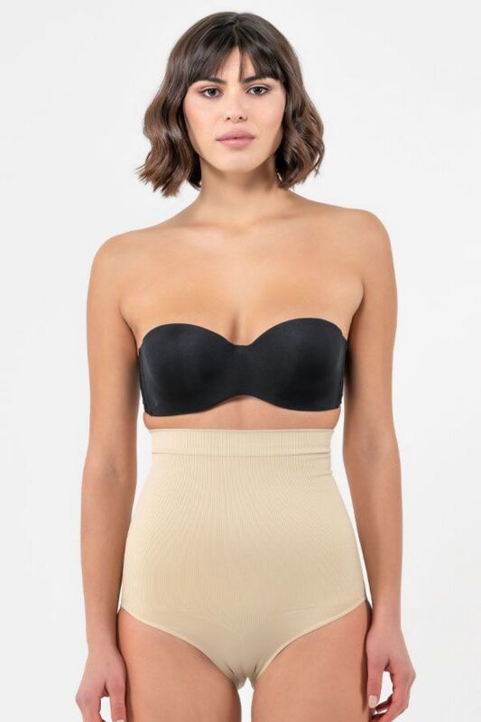 High Waist Slip Shapewear Beige - 1