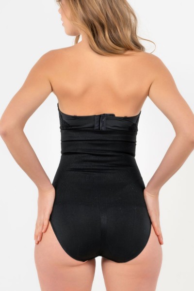 High Waist Slip Shapewear Black - 2