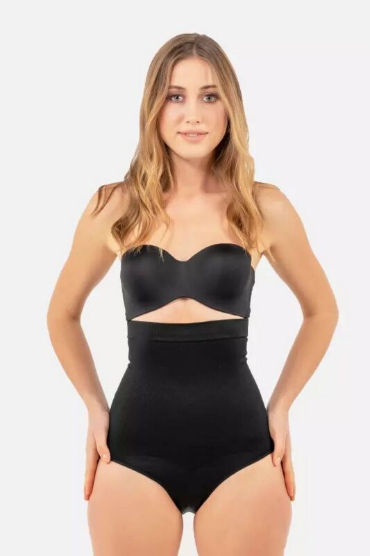 High Waist Slip Shapewear Black - 1